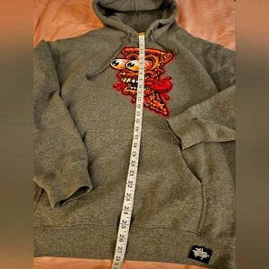 Jimbo Phillips  Gray Graphic Hoodie